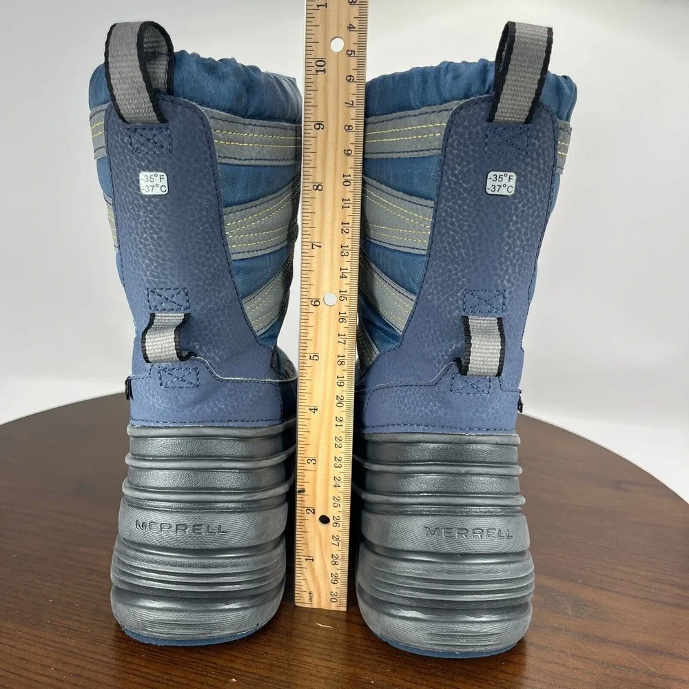 Merrell Quest Lite 3.0 Boots Big Kids 5M Blue Gray Waterproof Snow Shoe MK265031